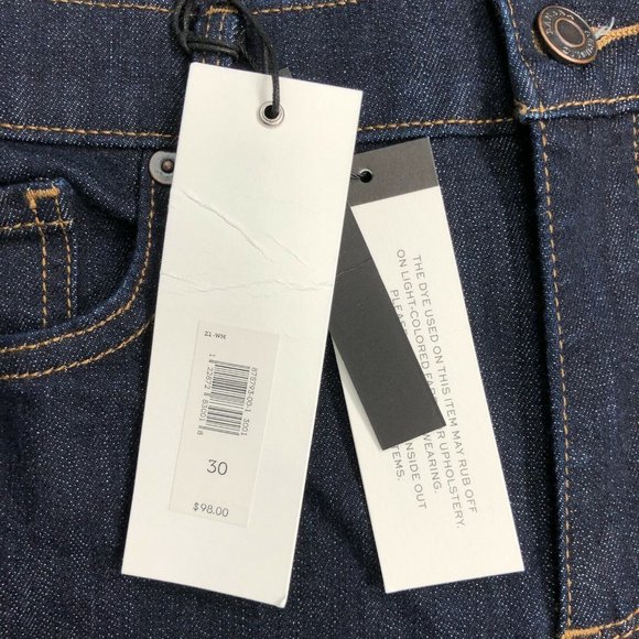 Banana Republic Blue Jeans Womens 30 Mid Rise Straight Girlfriend Premium Denim - Picture 5 of 8